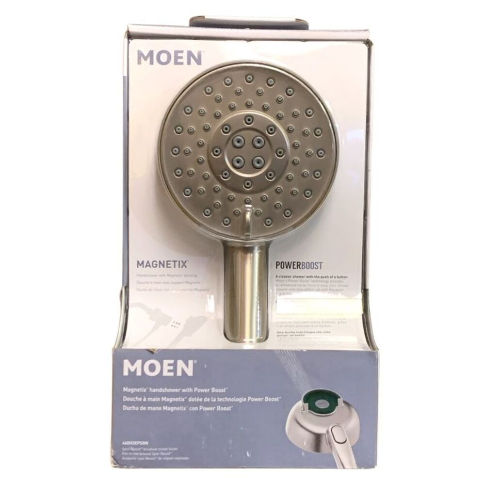 Moen Magnetix Handshower with Power Boost - Brushed Nickel, 460H2EPSRN